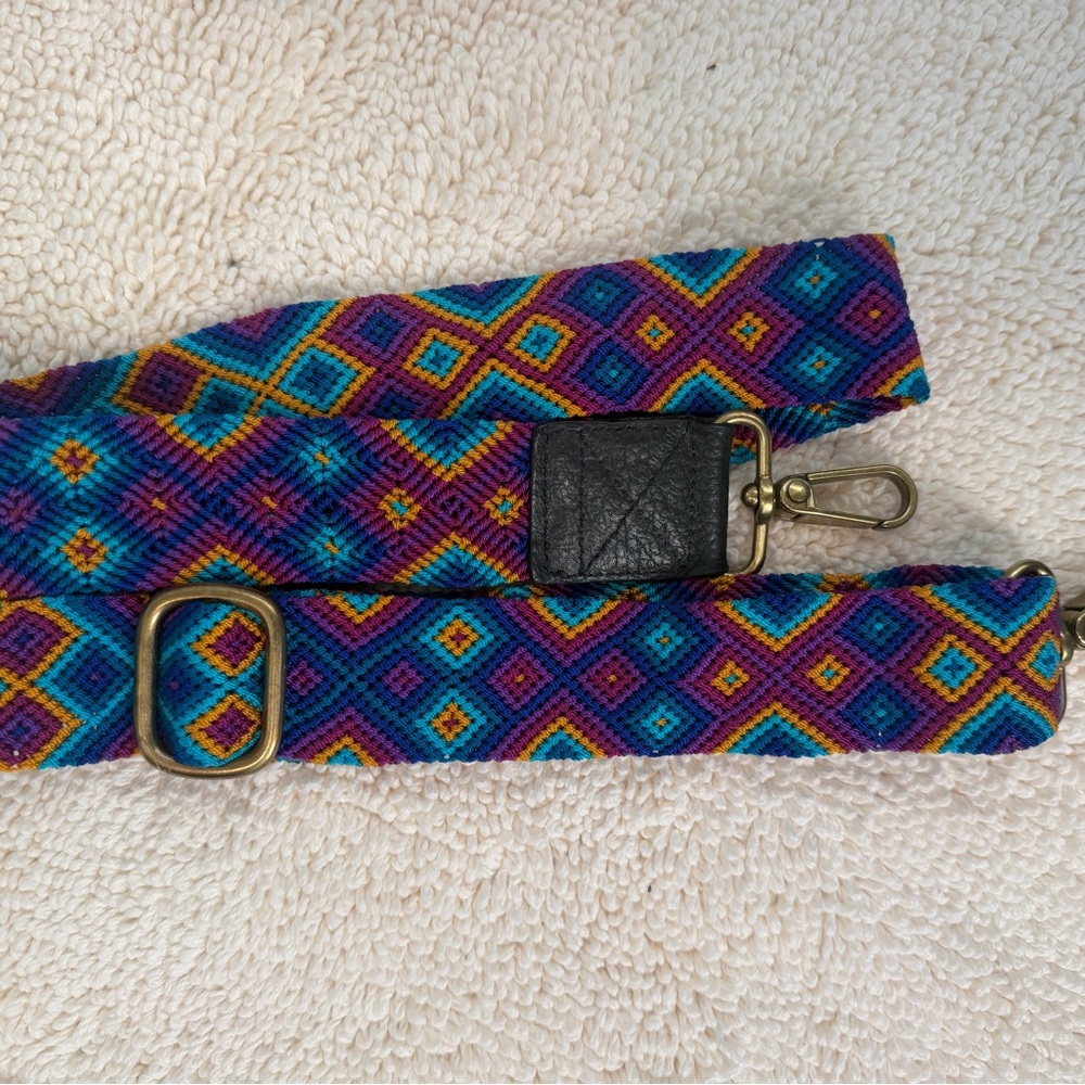 Eclectic Array Colorful Geometric Mexican Patterned bag Strap